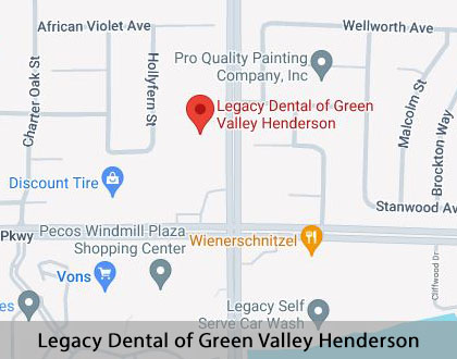 Map image for Emergency Dental Care in Henderson, NV